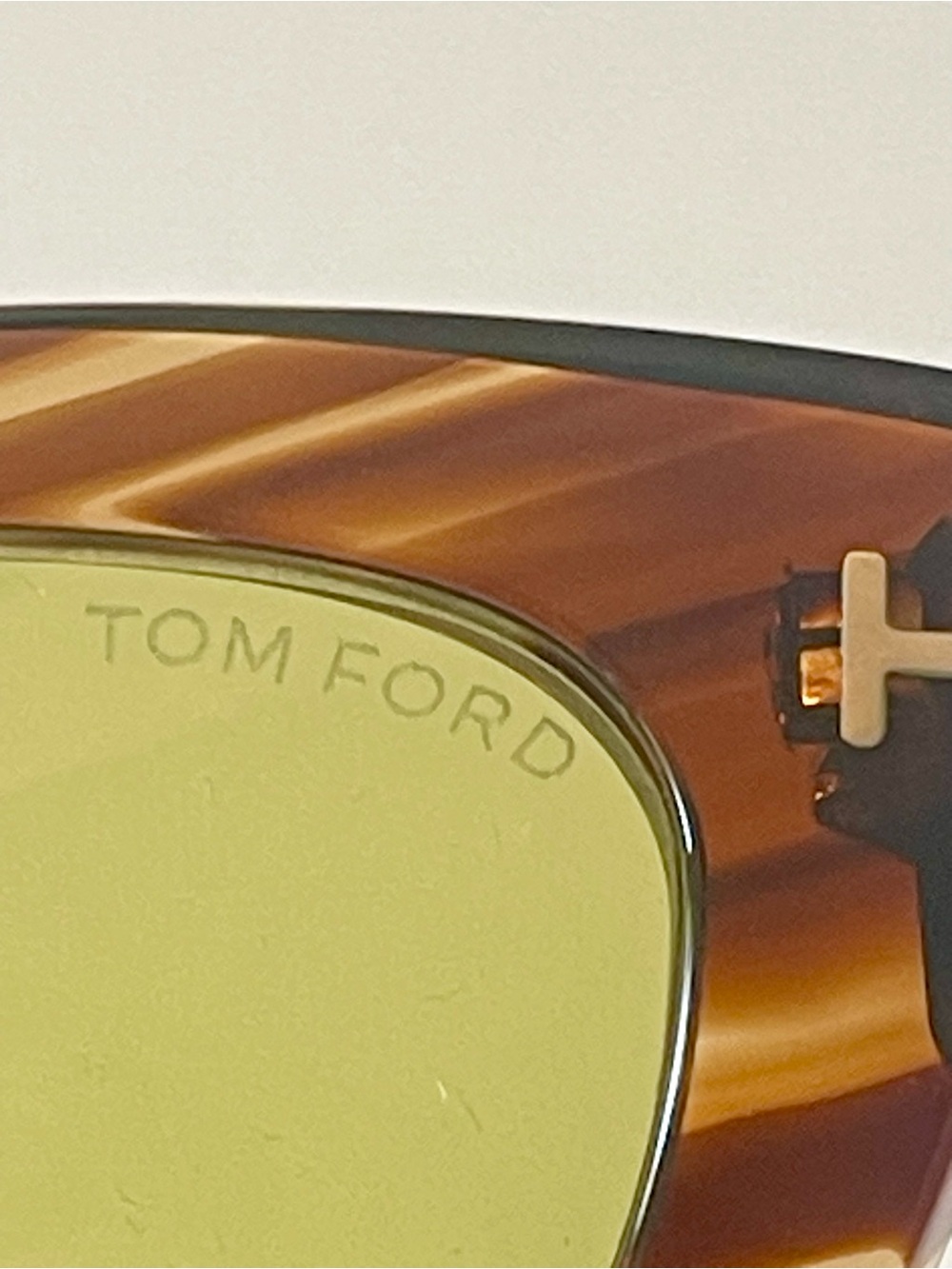 NIB TOM FORD ATHENA TF 1190 53E CAT EYE STRIPED TORTOISESHELL LUXURY SUNGLASSES - Picture 8 of 17